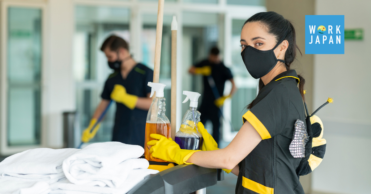 ビルクリーニング・ビル清掃・特定技能｜外国人採用・外国人雇用｜WORK JAPAN｜外国人と企業・事業者をマッチングする求人サイト